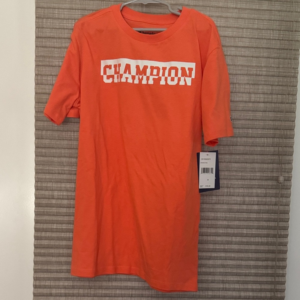 Champion Kids'  Orange Short Sleeve Tee